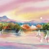 One day watercolor workshop Sailboat on Shelburne Bay