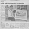 Jericho artist shares passion for watercolor Passion for watercolor